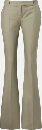 Alexander McQueen Pantalones flared de lana