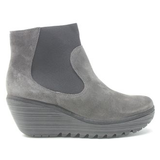 FLY London YADE398FLY Suede Womens Slip On Boots - Diesel - Size:UK 8