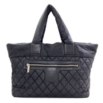Chanel Black Nylon Tote Bag (Pre-Owned)