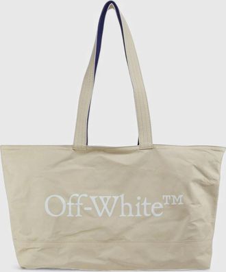 Off-white Womens Off-White Reversible Tote Bag Beige Blue - Tan - Size: O/S