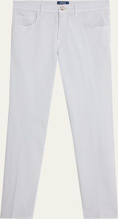 Cesare Attolini Mens Cotton Slim Straight-Leg Five-Pocket Pants
