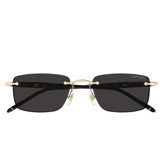 Montblanc Sunglasses Mb0344 S 001 Black/Gray Men