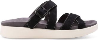 Eastland Womens Machias Buckle Slide In Black