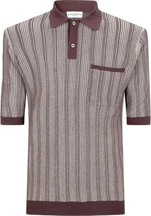 Ballantyne Pocket Ribbed Polo - Heren - Polos - Veelkleurig - L - Katoen - Tops