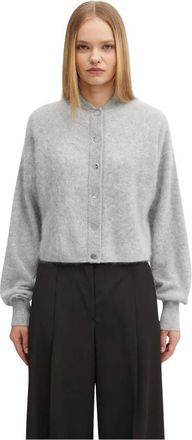 Sportmax Truien & Vesten, Dames, Grijs, M, Kasjmier, Ercole Cardigan