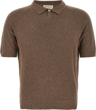 Maryya Bouclé Cotton Polo Shirt