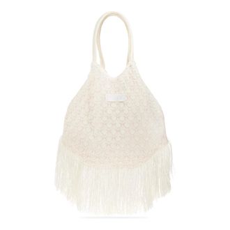 Akep Tote Bags, female, Beige, Size: ONE SIZE Bag With Logo