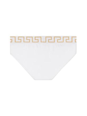 Versace Greek Key Pattern Slip - White