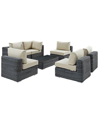 ModWay Summon 7-Piece Outdoor Patio Sunbrella Sectional Set