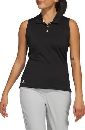adidas Performance Sleeveless Polo in Black at Nordstrom Rack, Size X-Large