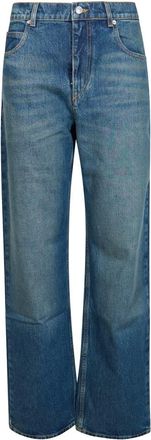 Isabel Marant Jeans, Dames, Blauw, 3Xs, Katoen, Dromie Straight Jeans