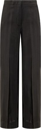 Semicouture Wijde Broek - Dames - Wijde Broeken - Zwart - XL - Broeken