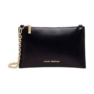 Chiara Ferragni Bustina Pouch - Dames - Tassen - Zwart - Maat: ONE Size Zijde