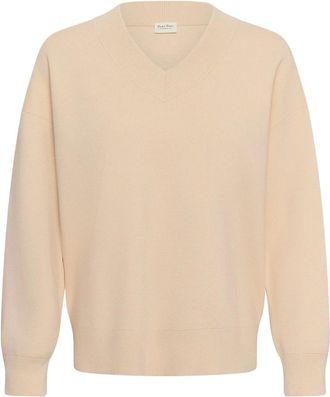 Part Two V-hals gebreid - Dames - Truien - Beige - Maat: M