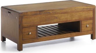 Moycor Mesa de centro elevable de madera marrón anch. 110 cm