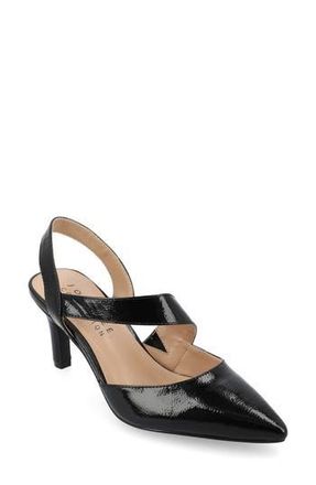 Journee Collection Scarlett Pointed Toe Pump in Black at Nordstrom Rack, Size 6.5