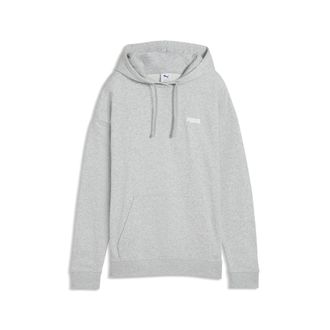 Puma Felpa con cappuccio con logo piccolo Essentials dal taglio morbido da donna, Abbigliamento, Grigio, XL