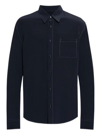 Giorgio Armani silk shirt - Blue
