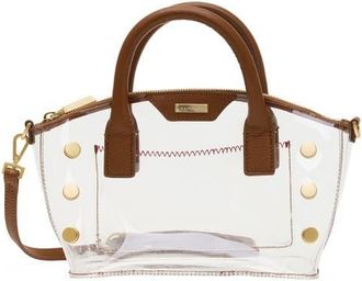 Hammitt Paula Clear Hobo in Mahogany Pebble/brushed Gold at Nordstrom