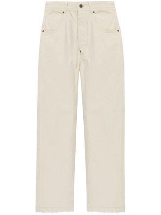 Maison Margiela Straight jeans met gesp - Beige