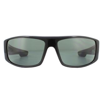 Spy Unisex Sunglasses Logan 670939038863 Black Happy Grey Green - One Size