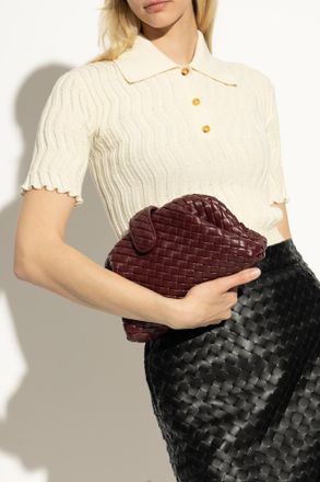 Bottega Veneta Clutch Lauren 1980 Small, Womens, Burgundy