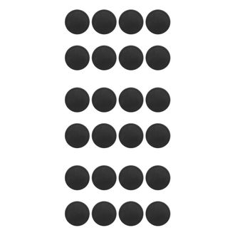 OEM Posavasos De Silicona Negra, Juego De 24, Redondos, Antideslizantes, Suaves, Elegantes Y Duraderos, Color Negro