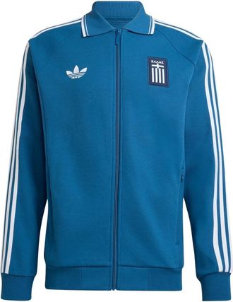 adidas Fitness, Heren, Blauw, M, Katoen, Griekenland Uit Uitshirt Jack