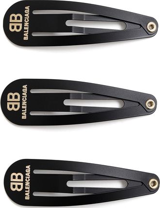 Balenciaga Set Of 3 Holli Hair Pins