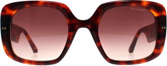 Ted Baker Square Womens Tortoise Brown Gradient TB1730 Catrina - One Size