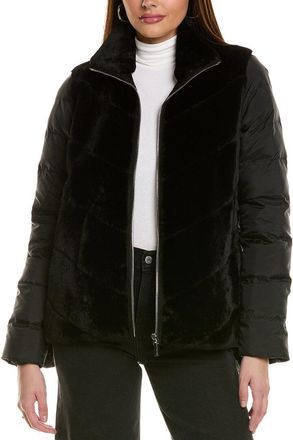 Gorski Shearling Chevron Jacket