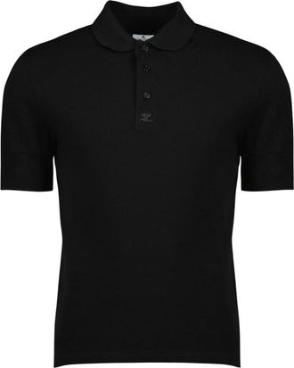 Courr&egrave;ges Cotton Polo - Heren - Polos - Zwart - S - Katoen - Tops