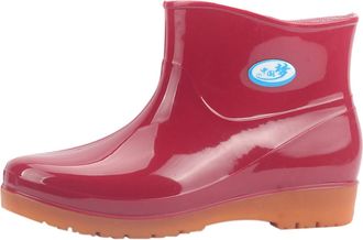 Generic WomenS Waterproof Ankle Wellies, Ladies Short Rain Boots Comfort Short Wellington Boots Wide Fit Lightweight Rubber Boots Ladies Garden Boots Waterpro