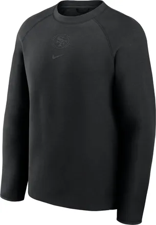 Nike San Francisco 49ers Tech Fleece Nike Mens NFL Pullover Crew in Black | 05L6912Z9B-KH0