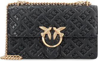 Pinko Pinko, Tassen, Dames, Zwart, ONE Size, Katoen, Love Bag