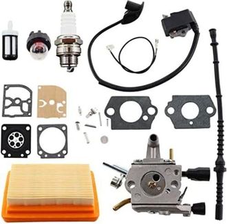 OEM Carburador Con Bobina De Encendido, Filtro De Combustible, Manguera De Combustible, Filtro De Aire Para Stihl Fs120, Fs200, Fs202, Fs250, Fs300, Fs350