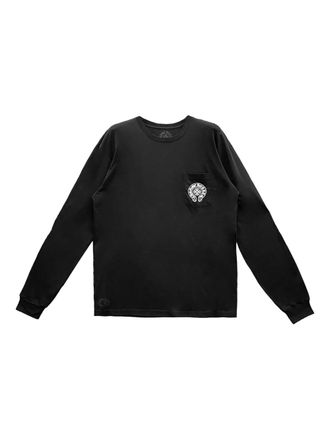 Chrome Hearts Aspen T-shirt met lange mouwen en logo - Zwart