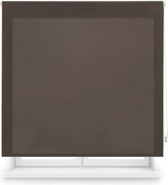 Blindecor Blindecor - Ara Tenda a rullo traslucida tinta unita - Marrone scuro, 100 x 250 cm (Larghezza x Altezza) Dimensioni del tessuto 97 x 245 cm Tenda per