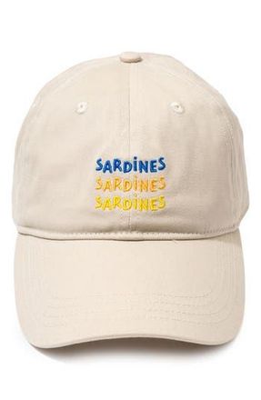 Frasier Sterling Sardines Baseball Cap in Natural at Nordstrom Rack