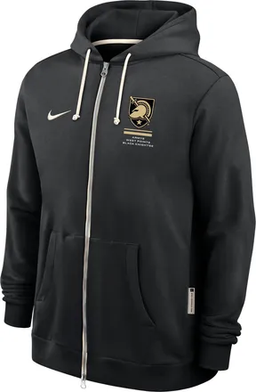 Nike Army Sideline Standard Issue Nike Mens Dri-FIT College Full-Zip Hoodie in Black | IV9815-010