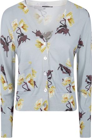 In Bed With You V Neck Printed Cardigan