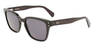 Ferragamo Grey Square Mens Sunglasses SF1040SCP 001 55