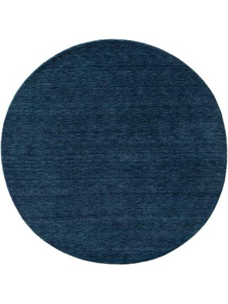 benuta Alfombra de lana azul &oslash; 200 redondo