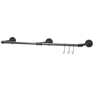 OEM Perchero De Pared, Dise&ntilde;o Industrial, Negro