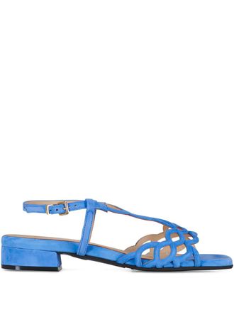 Ron White Brooke cut-out strap sandals - Blauw