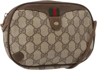 Gucci Pre-owned Plastic Cross Body Bag - Dames - Vintage Schoudertas - Beige - ONE Size - Vintage