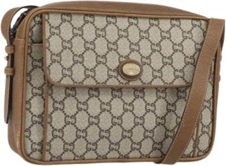 Gucci Pre-owned Plastic Cross Body Tas - Dames - Vintage Schoudertas - Beige - ONE Size - Vintage