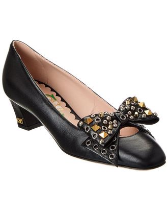 Valentino Bowow 45 Leather Pump