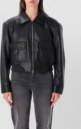Frankie Shop faux leather bomber jacket