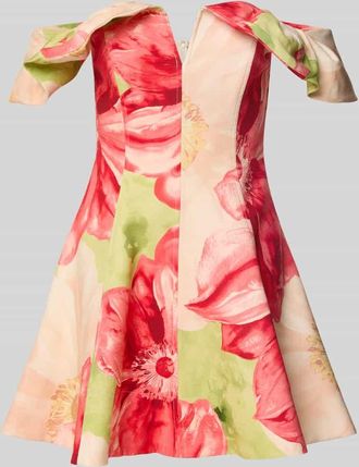 Forever New Leinencocktailkleid mit V-Ausschnitt Modell ZAHLI in Hellgruen, Gr&ouml;&szlig;e 34